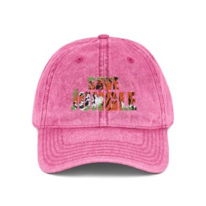 Save the Jungle — Vintage Denim Dad Hat - Image 17