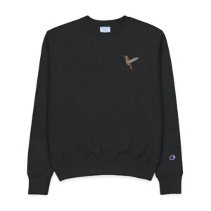 Forest Hummingbird — Champion Embroidered Crewneck