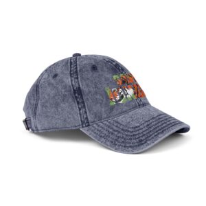 Save the Jungle — Vintage Denim Dad Hat - Image 14
