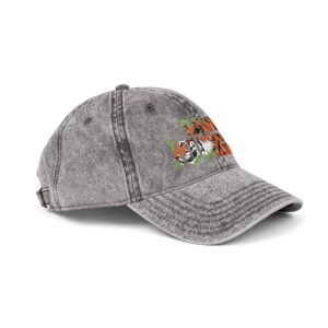 Save the Jungle — Vintage Denim Dad Hat - Image 10
