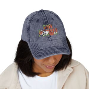 Save the Jungle — Vintage Denim Dad Hat - Image 15