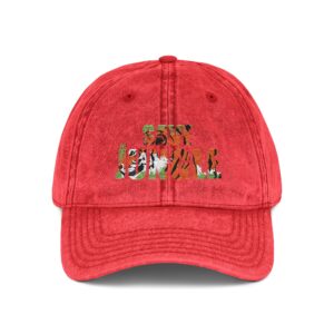 Save the Jungle — Vintage Denim Dad Hat - Image 8