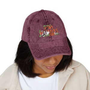Save the Jungle — Vintage Denim Dad Hat - Image 23