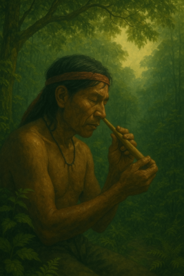 ChatGPT Image 8 de dez. de 2025 15 16 40 When Rapéh Teaches: The Silent Lessons Only the Forest Can Give