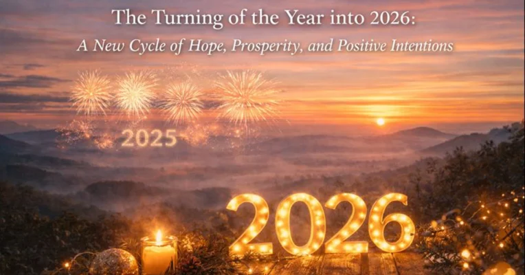 into 2026 The Turning of the Year into 2026: A New Cycle of Hope, Prosperity, and Positive Intentions