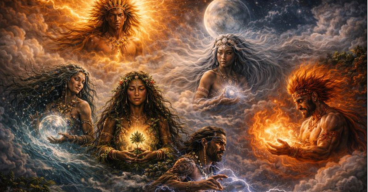 The Sun, The Moon, The Sea, The Earth, The Wind, The Fire, And The Lightning 1 The Sun, The Moon, The Sea, The Earth, The Wind, The Fire, And The Lightning elements of nature spiritual meaning sun moon earth fire wind lightning