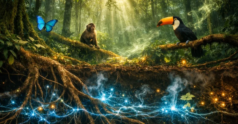 forest communication energy in amazon rainforest