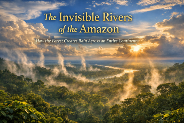flying rivers of the Amazon rainforest carrying moisture through the sky