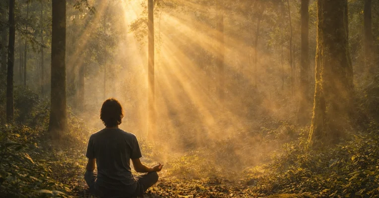 benefits of slowing down in the forest sacred pause moment