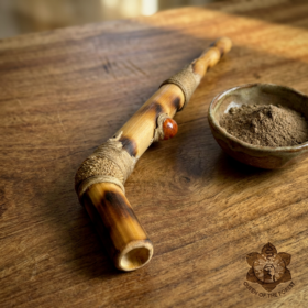 Handcrafted Bamboo Tepi • Indigenous Ceremonial Applicator – handmade Amazonian rapé applicator from Queen of the Forest