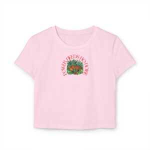 Power Needs No Noise – Organic Women's Baby Tee - Image 13