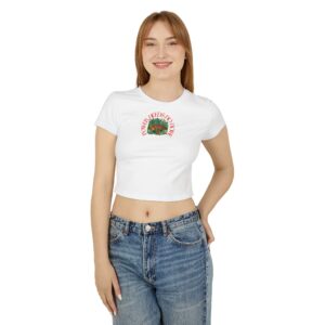 Power Needs No Noise – Organic Women's Baby Tee - Image 3
