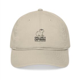 12488786048391212598 2048 Chill Like a Capybara Embroidered Dad Hat