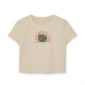 Power Needs No Noise – Organic Women's Baby Tee - Image 9