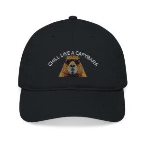 Chill Like a Capybara Embroidered Dad Hat