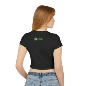 Power Needs No Noise – Organic Women's Baby Tee - Image 8