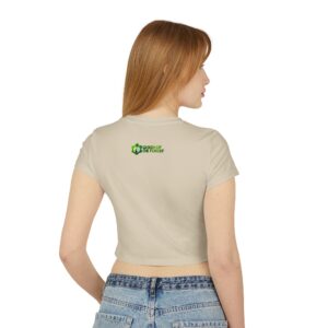 Power Needs No Noise – Organic Women's Baby Tee - Image 12
