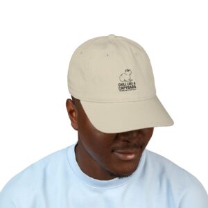 Chill Like a Capybara Embroidered Dad Hat - Image 3