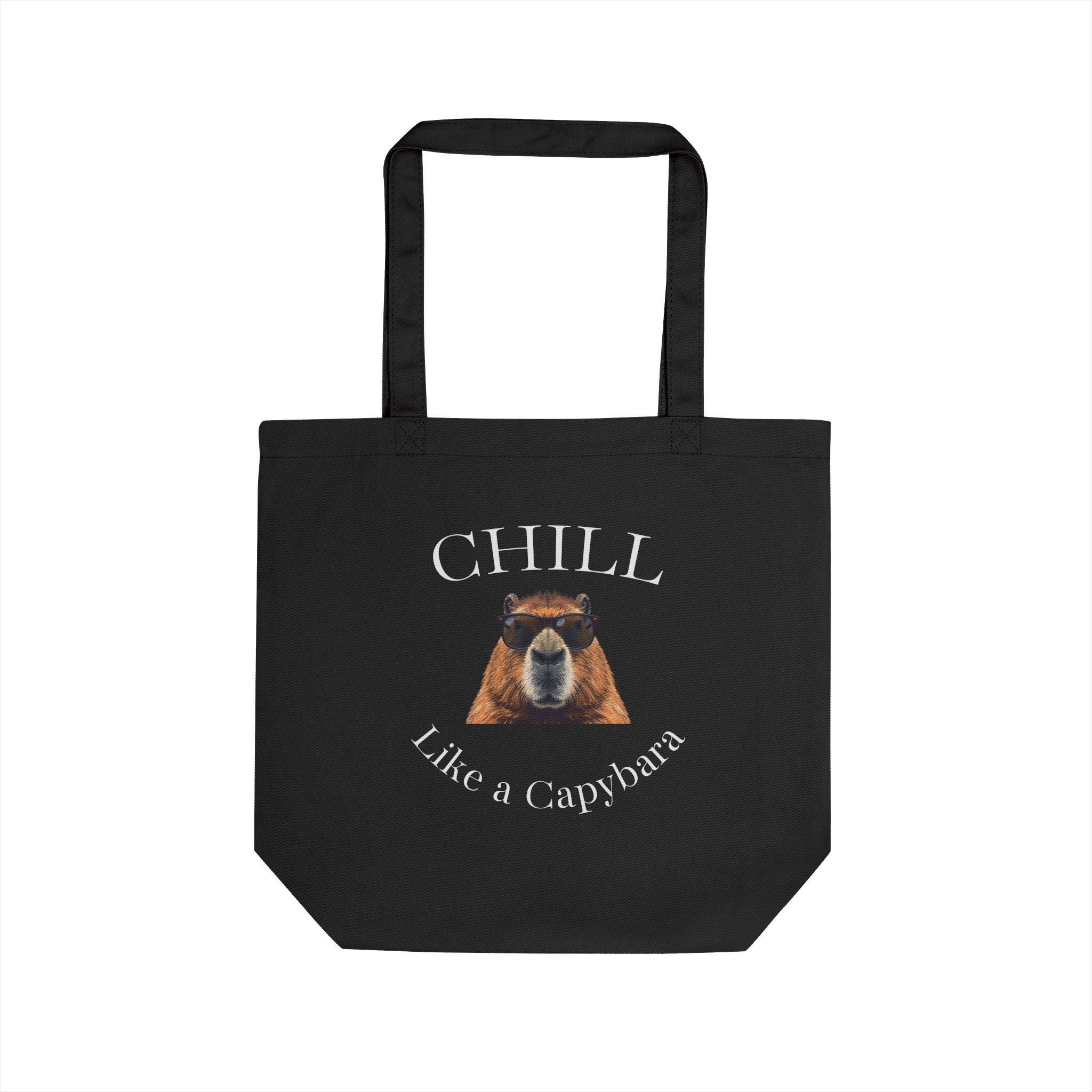 Chill Like A Capybara Organic Eco Tote Bag 2 Chill Like A Capybara Organic Eco Tote Bag Chill Like a Capybara Organic Eco Tote Bag
