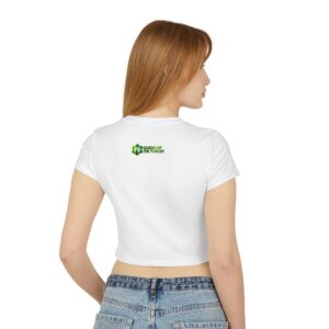 Power Needs No Noise – Organic Women's Baby Tee - Image 4