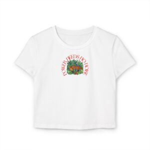 Power Needs No Noise – Organic Women's Baby Tee