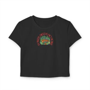 Power Needs No Noise – Organic Women's Baby Tee - Image 5