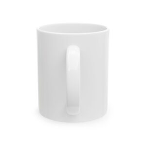 Alternative view of Power Needs No Noise – Jaguar Ceramic Mug