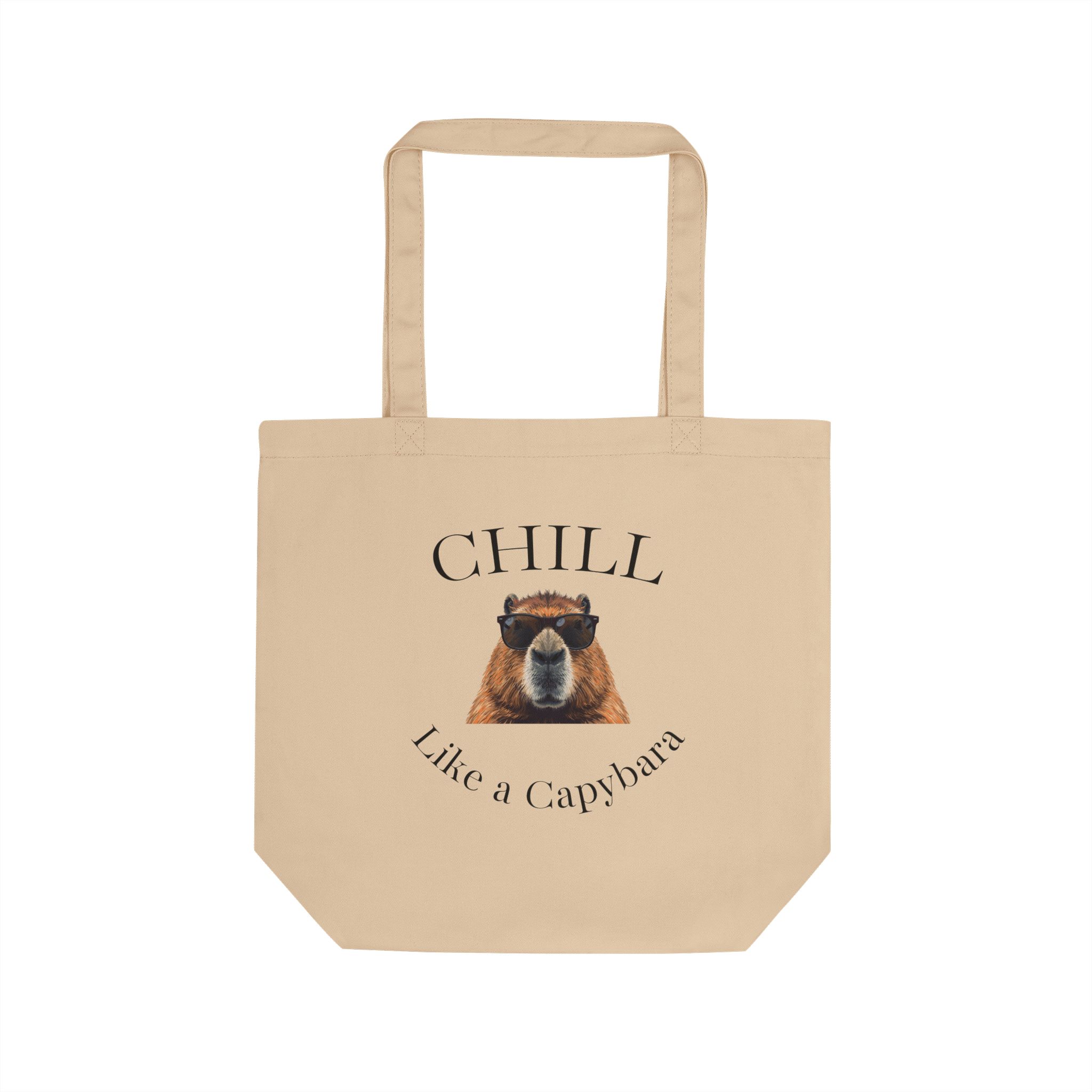 Chill Like A Capybara Organic Eco Tote Bag 4 Chill Like A Capybara Organic Eco Tote Bag Chill Like a Capybara Organic Eco Tote Bag - Image 3