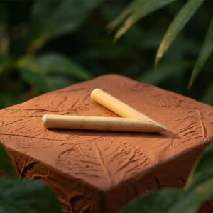Sacred Bamboo Kuripe – Traditional Self-Application Pipe for Rapéh – handmade Amazonian rapé applicator from Queen of the Forest