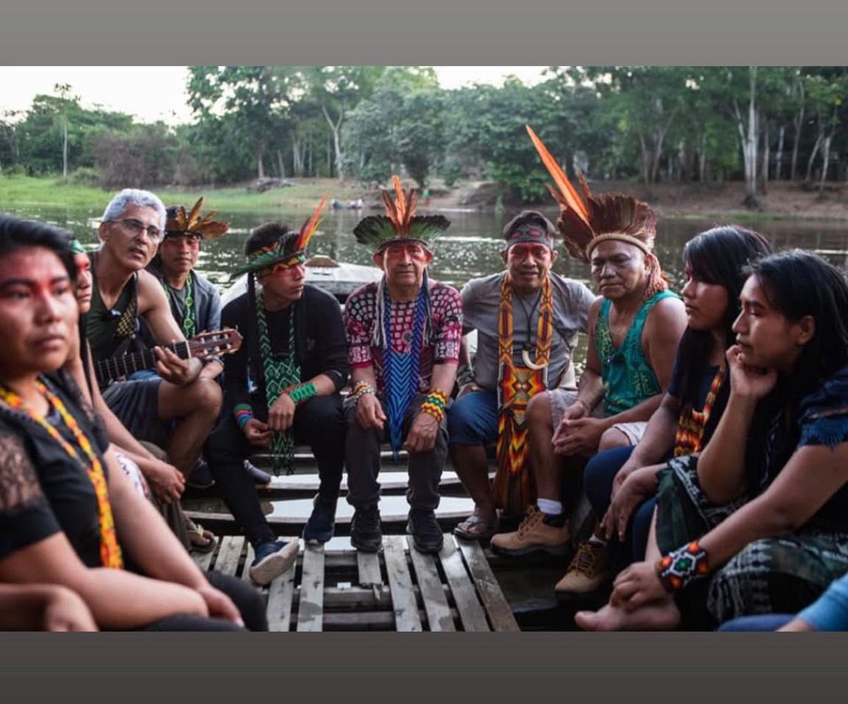 Marcio Purusha — Founder Of Queen Of The Forest 5 Marcio Purusha — Founder Of Queen Of The Forest Marcio Purusha on an Amazon river boat with Indigenous leaders and musicians