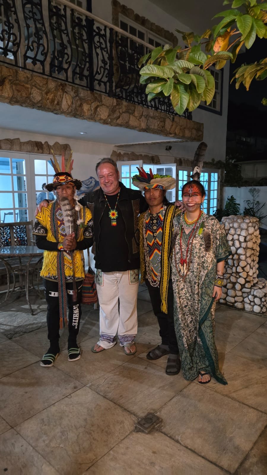 Marcio Purusha — Founder Of Queen Of The Forest 6 Marcio Purusha — Founder Of Queen Of The Forest Marcio Purusha receiving Indigenous leaders in ceremonial dress