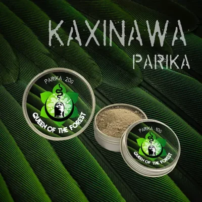 Pariká Kaxinawá Rapé in two Queen of the Forest tins