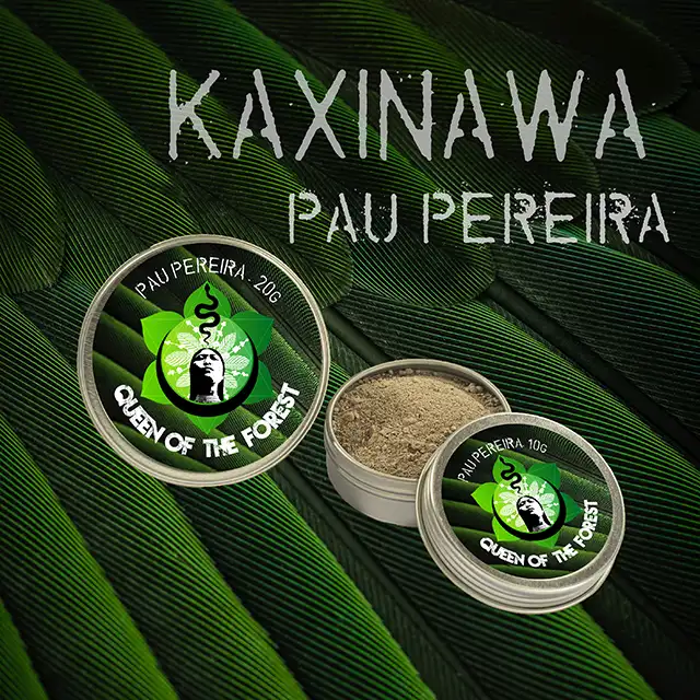 Pau Pereira Kaxinawá Rapé in two Queen of the Forest tins