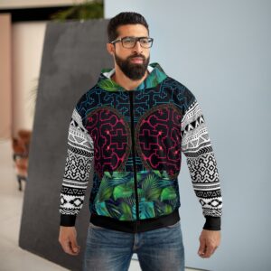 The Shaman Look AOP Unisex Zip Hoodie - Image 4