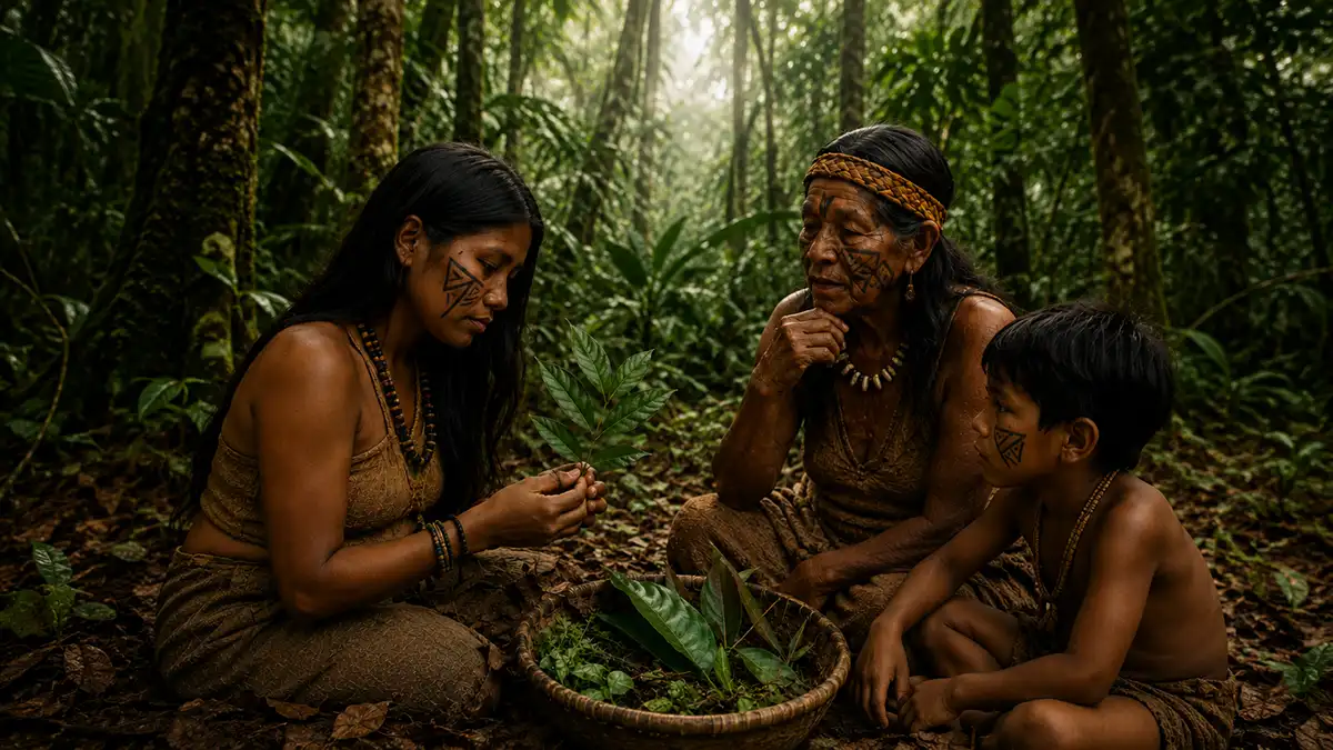 Indigenous Languages Amazon: Why Plant Knowledge Depends On Words 1 Indigenous Languages Amazon: Why Plant Knowledge Depends On Words Indigenous elder teaching a younger person about plants in the Amazon rainforest